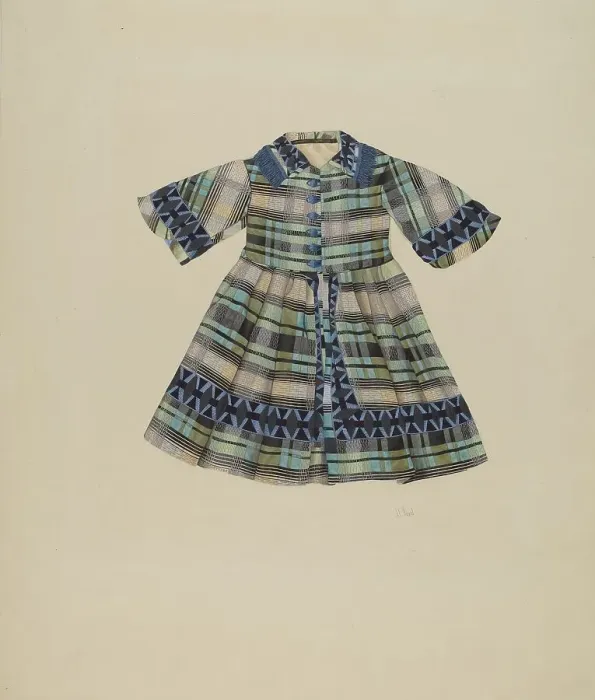 Framed Print : Child's Dress, c. 1937. Creator: Joseph L. Boyd Framed Print : Child's Dress, c. 1937. Creator: Joseph L. Boyd