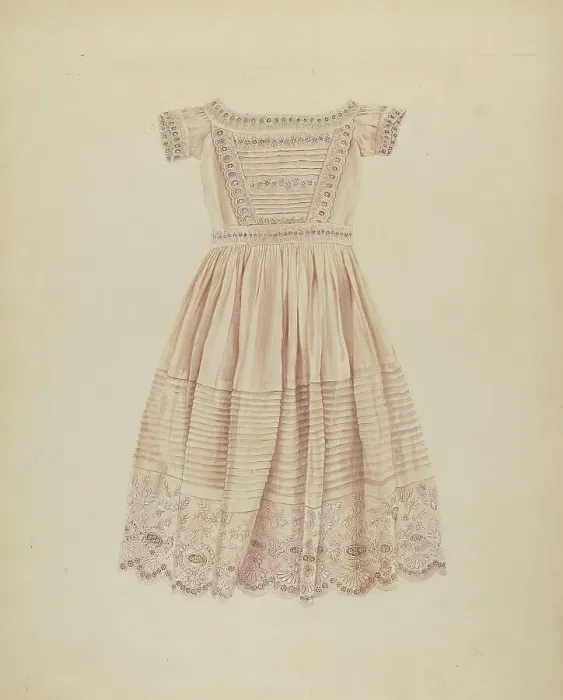 Framed Print : Child's Dress, c. 1937. Creator: Lucien Verbeke Framed Print : Child's Dress, c. 1937. Creator: Lucien Verbeke