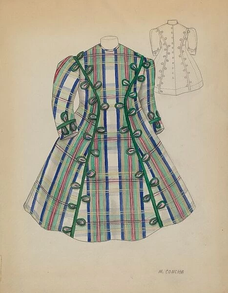 Childs Dress, c. 1937. Creator: Margaret Concha