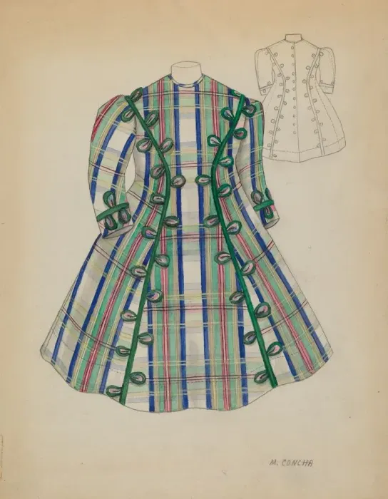 Framed Print : Childs Dress, c. 1937. Creator: Margaret Concha Framed Print : Childs Dress, c. 1937. Creator: Margaret Concha