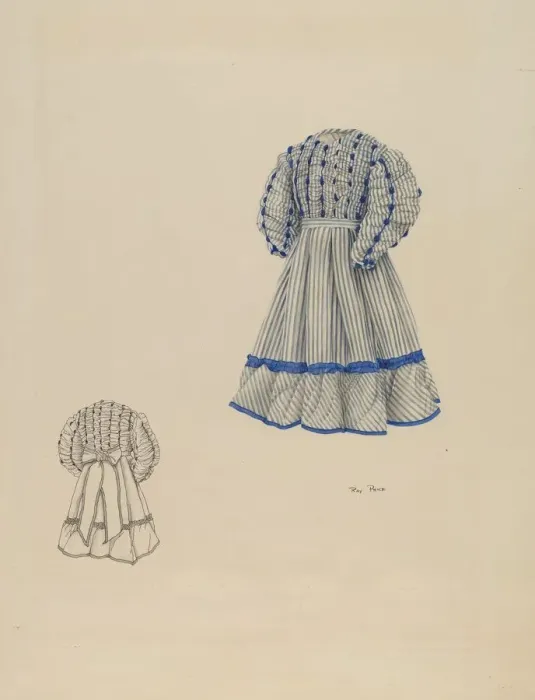 Framed Print : Childs Dress, c. 1937. Creator: Ray Price Framed Print : Childs Dress, c. 1937. Creator: Ray Price