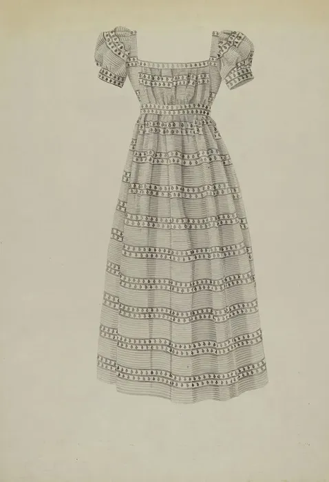 Framed Print : Child's Dress, c. 1939. Creator: Florence Grant Brown Framed Print : Child's Dress, c. 1939. Creator: Florence Grant Brown