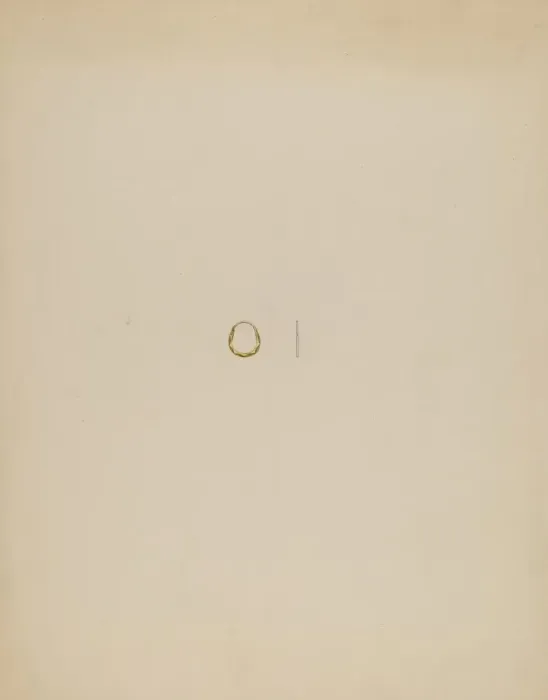 Framed Print : Childs Earring, c. 1936. Creator: Isidore Steinberg Framed Print : Childs Earring, c. 1936. Creator: Isidore Steinberg