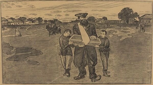 Child's Funeral in Russia, 1906  /  1907. Creator: Ernst Barlach