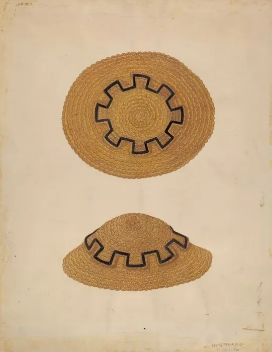 Framed Print : Childs Hat, 1936. Creator: Marie Famularo Framed Print : Childs Hat, 1936. Creator: Marie Famularo
