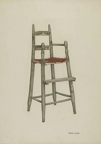 Childs High Chair, 1939. Creator: Dorothy Johnson