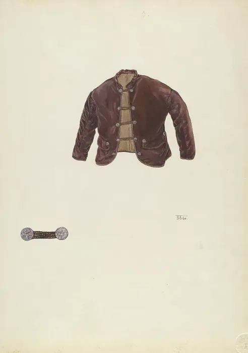 Framed Print : Child's Jacket, c. 1937. Creator: Arelia Arbo Framed Print : Child's Jacket, c. 1937. Creator: Arelia Arbo