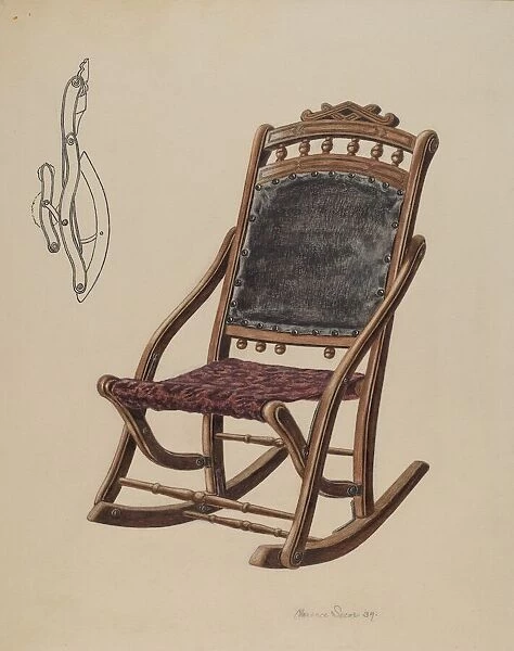 Childs Rocking Chair, 1939. Creator: Clarence Secor