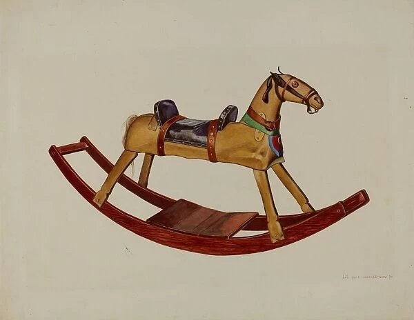 Childs Rocking Horse, c. 1939. Creator: Ernest A Towers Jr