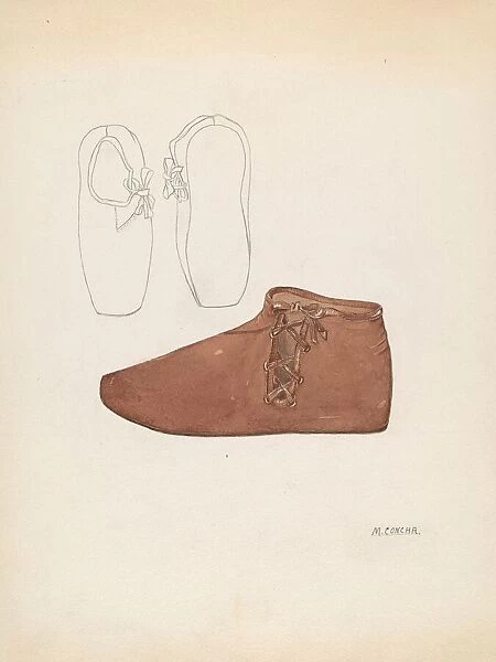 Childs Shoe, c. 1936. Creator: Margaret Concha
