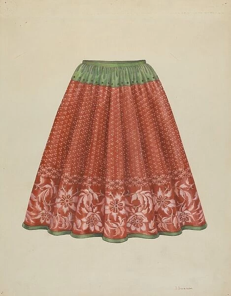 Childs Skirt, c. 1936. Creator: Syrena Swanson