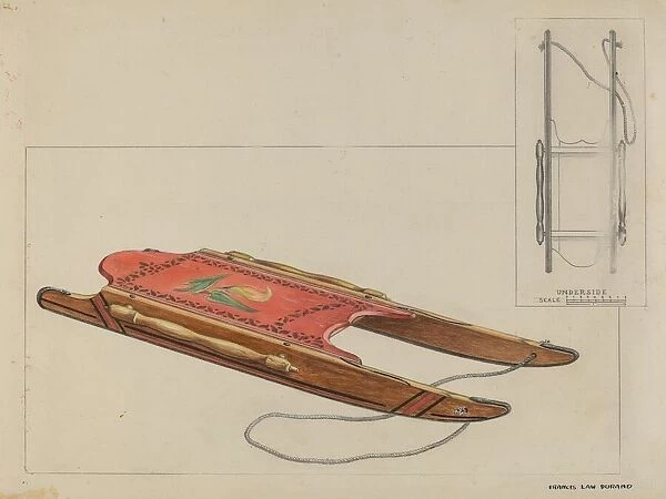 Childs Sled, c. 1937. Creator: Francis Law Durand