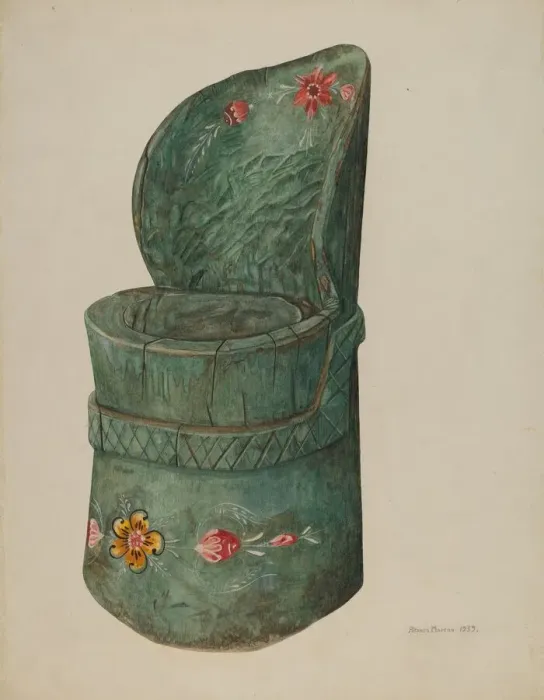 Framed Print : Childs stool chair, 1939. Creator: Alfonso Moreno Framed Print : Childs stool chair, 1939. Creator: Alfonso Moreno