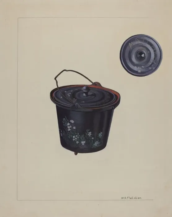 Framed Print : Childs Toy Iron Kettle, c. 1937. Creator: William O. Fletcher Framed Print : Childs Toy Iron Kettle, c. 1937. Creator: William O. Fletcher