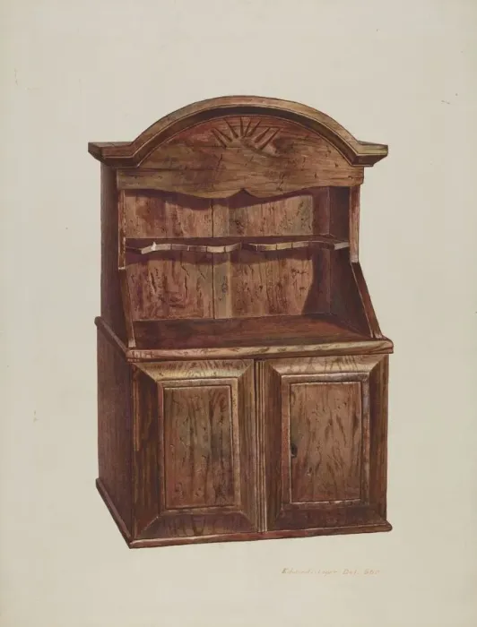 Framed Print : Childss Dresser, 1935 / 1942. Creator: Edward L Loper Framed Print : Childss Dresser, 1935 / 1942. Creator: Edward L Loper