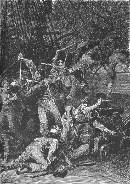 Framed Print : The Chilian Cutlasses Swept The Deck, 1902 Framed Print : The Chilian Cutlasses Swept The Deck, 1902