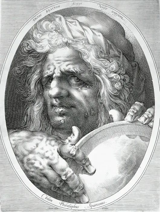 Framed Print : Chilon, 1596. Creator: Jan Muller Framed Print : Chilon, 1596. Creator: Jan Muller