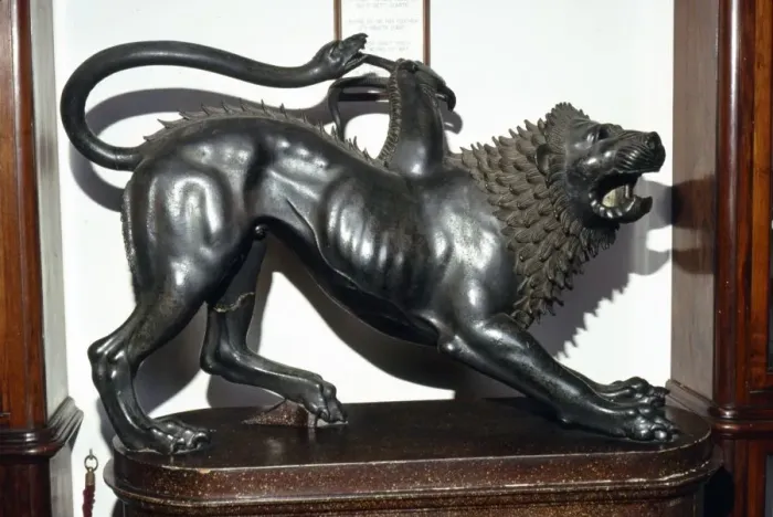 Framed Print : The Chimera Etruscan Bronze, 5th century BC