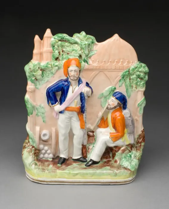 Framed Print : Chimney Ornament, Staffordshire, c. 1830. Creator: Staffordshire Potteries