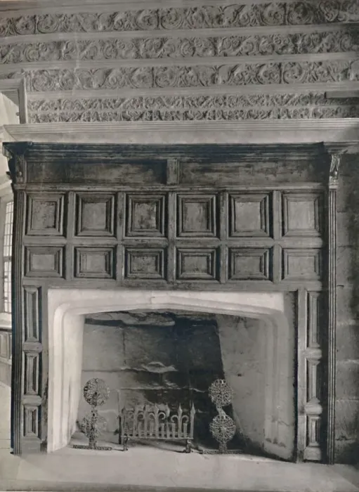 Framed Print : Chimney-Piece in the Dining Room, Haddon Hall, Derbyshire, 1927 Framed Print : Chimney-Piece in the Dining Room, Haddon Hall, Derbyshire, 1927
