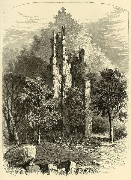 Chimney Rocks, 1872. Creator: William Ludwell Sheppard