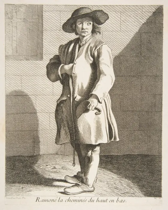 Framed Print : Chimney Sweep, 1737. Creator: Caylus, Anne-Claude-Philippe de Framed Print : Chimney Sweep, 1737. Creator: Caylus, Anne-Claude-Philippe de