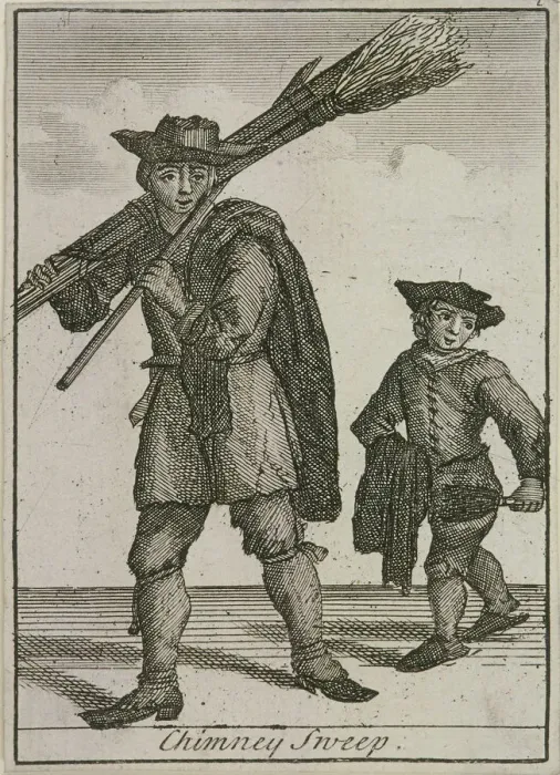 Framed Print : Chimney Sweep, Cries of London, (c1688?) Framed Print : Chimney Sweep, Cries of London, (c1688?)