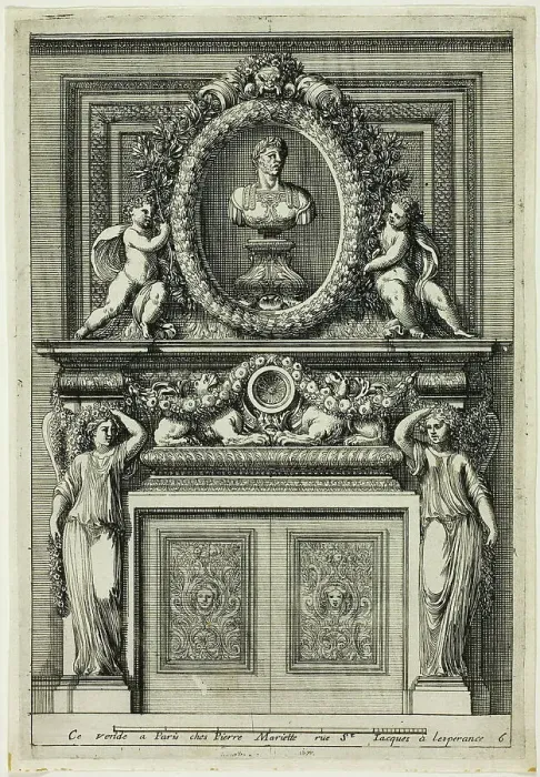Framed Print : Chimneys in the Italian Manner, c. 1665. Creator: Jean le Pautre Framed Print : Chimneys in the Italian Manner, c. 1665. Creator: Jean le Pautre