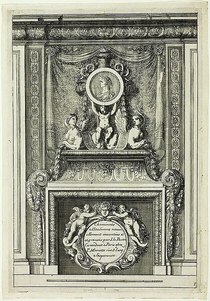 Chimneys in the Italian Manner, c. 1665. Creator: Jean le Pautre