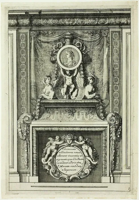 Framed Print : Chimneys in the Italian Manner, c. 1665. Creator: Jean le Pautre Framed Print : Chimneys in the Italian Manner, c. 1665. Creator: Jean le Pautre
