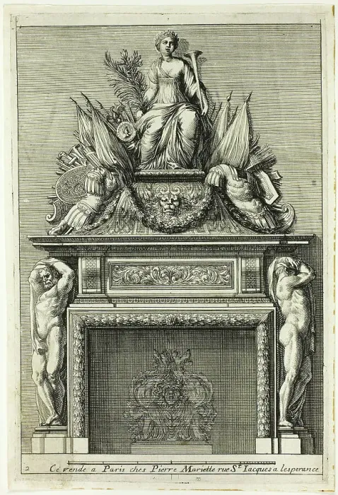 Framed Print : Chimneys in the Italian Manner, c. 1665. Creator: Jean le Pautre Framed Print : Chimneys in the Italian Manner, c. 1665. Creator: Jean le Pautre