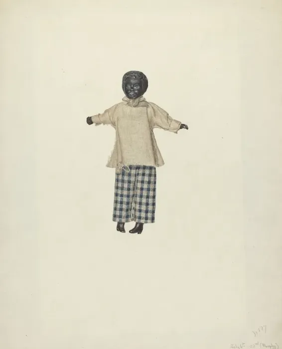 Framed Print : China Headed Negro Doll, 1935 / 1942. Creator: Henry Murphy Framed Print : China Headed Negro Doll, 1935 / 1942. Creator: Henry Murphy