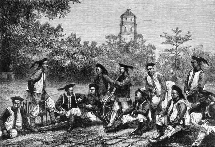Framed Print : Chinese Artillerists, c1891. Creator: James Grant Framed Print : Chinese Artillerists, c1891. Creator: James Grant