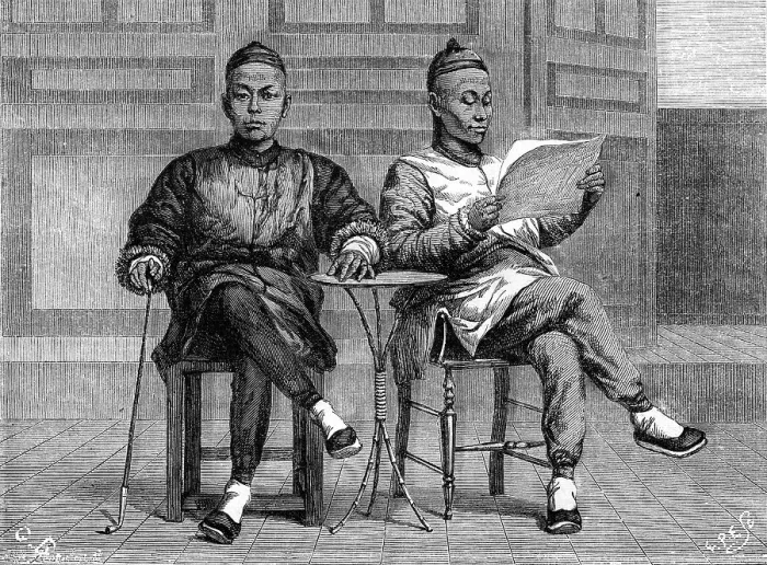 Framed Print : Chinese bankers, San Francisco, California, 19th century. Artist: Gustave Boulanger Framed Print : Chinese bankers, San Francisco, California, 19th century. Artist: Gustave Boulanger