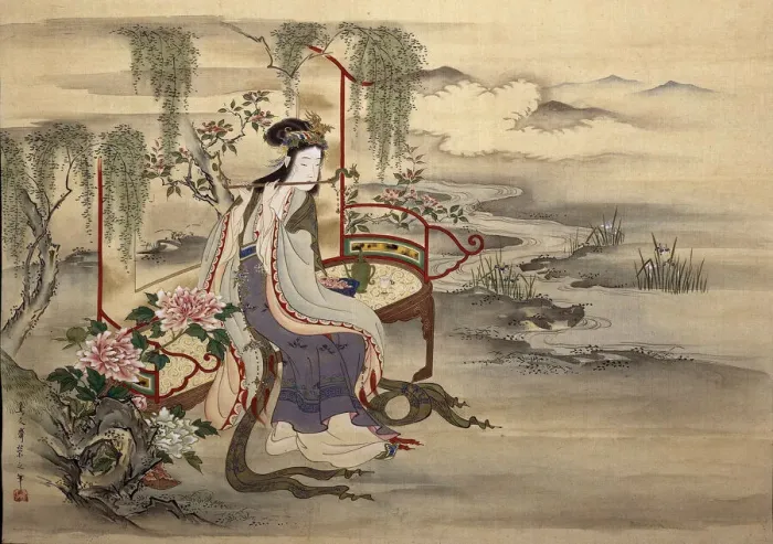 Framed Print : The Chinese beauty Yang Guifei, ca 1810-1815. Creator: Eishi Framed Print : The Chinese beauty Yang Guifei, ca 1810-1815. Creator: Eishi