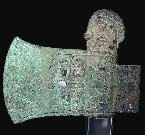 Chinese bronze axe-head, 11th century BC