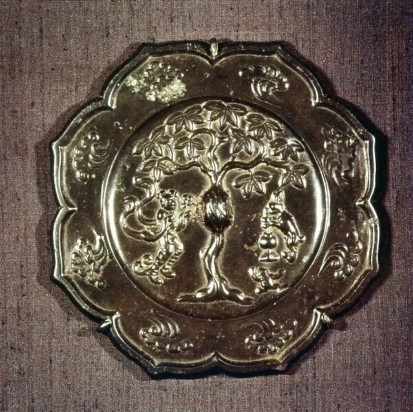 Chinese Bronze Mirror, T ang Dynasty, 618-906
