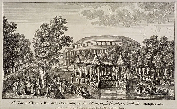 The Chinese Building and Rotunda in Ranelagh Gardens, Chelsea, London, c1750. Artist