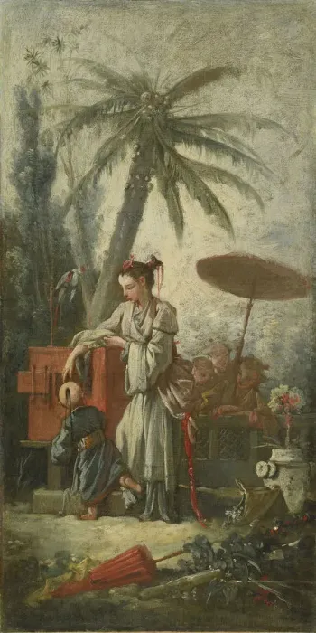 Framed Print : Chinese Curiosity. Artist: Boucher, Francois (1703-1770) Framed Print : Chinese Curiosity. Artist: Boucher, Francois (1703-1770)