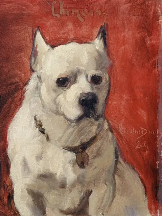 Framed Print : The Chinese dog, 1884. Creator: Charles Emile Auguste Carolus-Duran. The Chinese dog, 1884. Creator: Charles Emile Auguste Carolus-Duran Framed Print : The Chinese dog, 1884. Creator: Charles Emile Auguste Carolus-Duran. The Chinese dog, 1884. Creator: Charles Emile Auguste Carolus-Duran