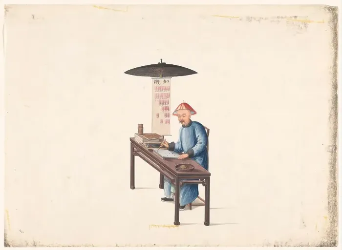 Framed Print : Chinese fortune teller, 1800-1899. Creator: Anon Framed Print : Chinese fortune teller, 1800-1899. Creator: Anon