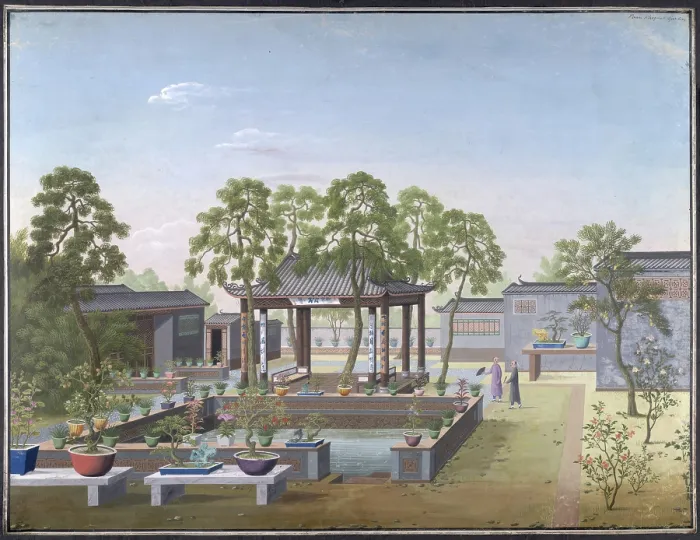 Framed Print : Chinese garden, 1800-1805. Creator: Unknown