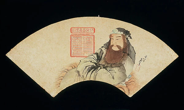 The Chinese God of War (image 2 of 2), 19th century. Creator: Hokusai