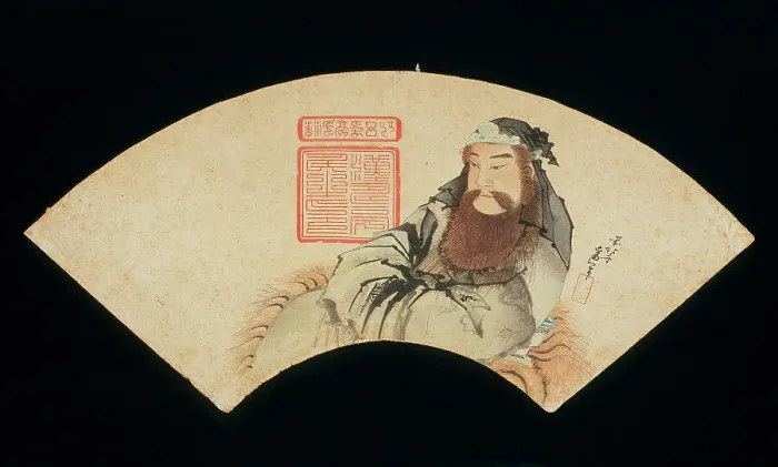 Framed Print : The Chinese God of War (image 2 of 2), 19th century. Creator: Hokusai
