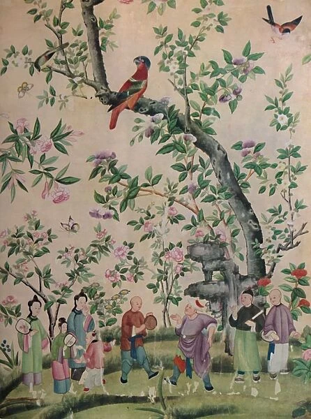 Chinese Hand-Painted Wall-Paper, 1928