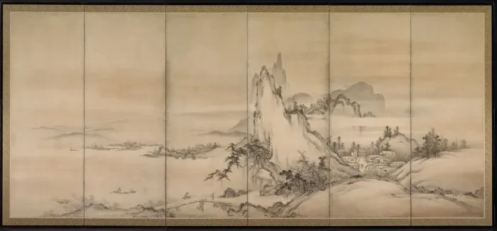 Framed Print : Chinese Landscape, 1500s. Creator: Unknown Framed Print : Chinese Landscape, 1500s. Creator: Unknown
