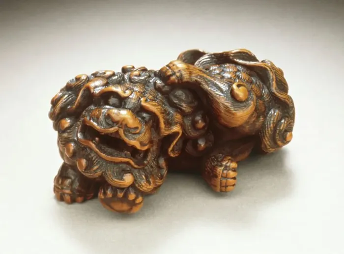 Framed Print : Chinese Lion, 18th century. Creator: Unknown Framed Print : Chinese Lion, 18th century. Creator: Unknown