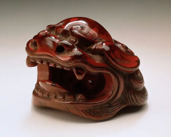 Framed Print : Chinese Lion Mask, 18th century. Creator: Unknown