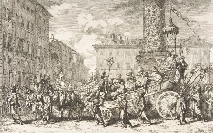 Framed Print : The Chinese Masquerade (La Mascarade chinoise), 1735. Creator: Jean-Baptiste-Marie Pierre Framed Print : The Chinese Masquerade (La Mascarade chinoise), 1735. Creator: Jean-Baptiste-Marie Pierre