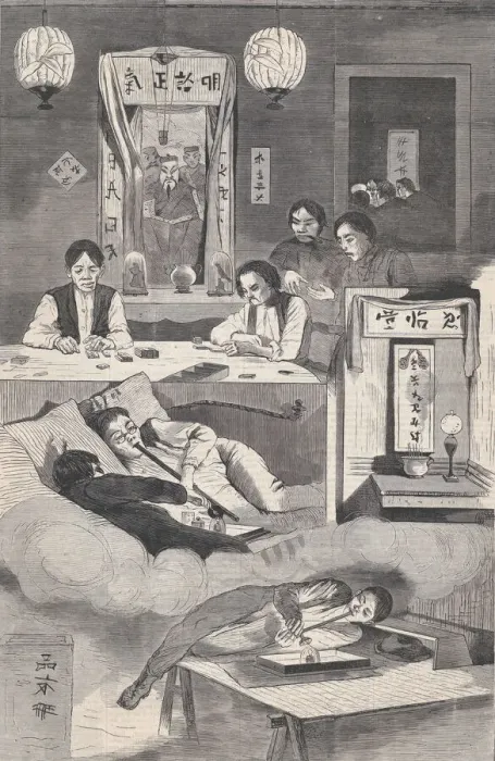 Framed Print : The Chinese in New York - Scene in a Baxter Street Club-House (Harpers Weekly, V Framed Print : The Chinese in New York - Scene in a Baxter Street Club-House (Harpers Weekly, V